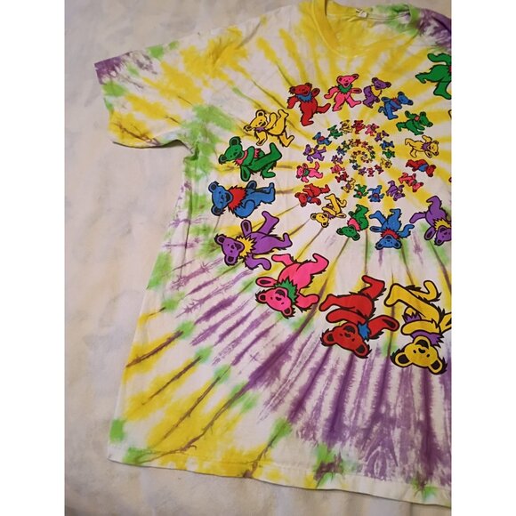 Vintage Grateful Dead Spiral Bears Tie Dye Size XL GDM - Picture 7 of 14